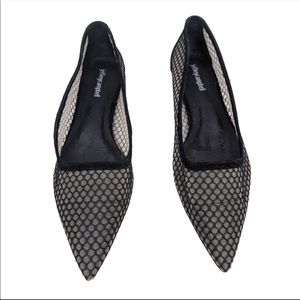 NWT Jeffrey Campbell Meranda Flats Mesh Black 7